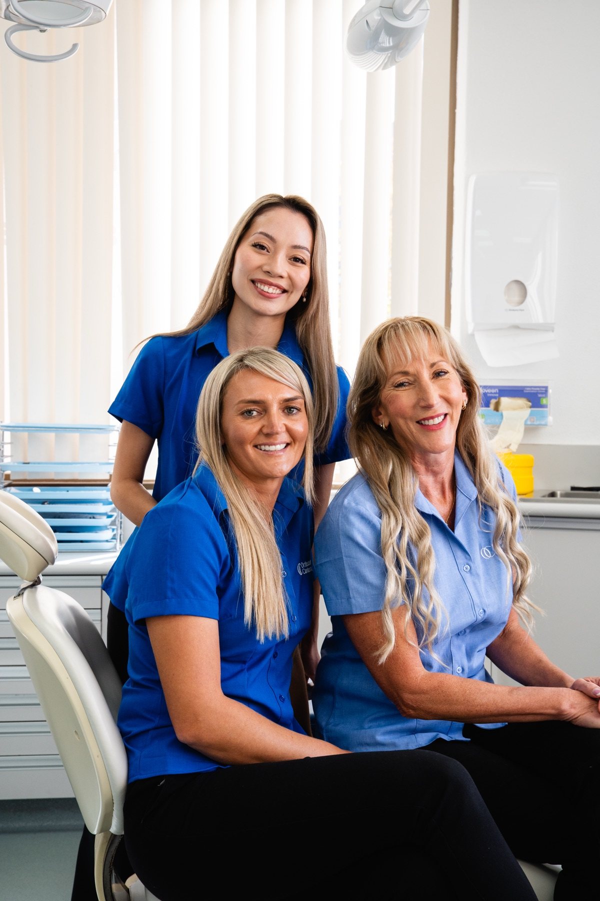 Three Orthodontics Canberra team members in the clinic